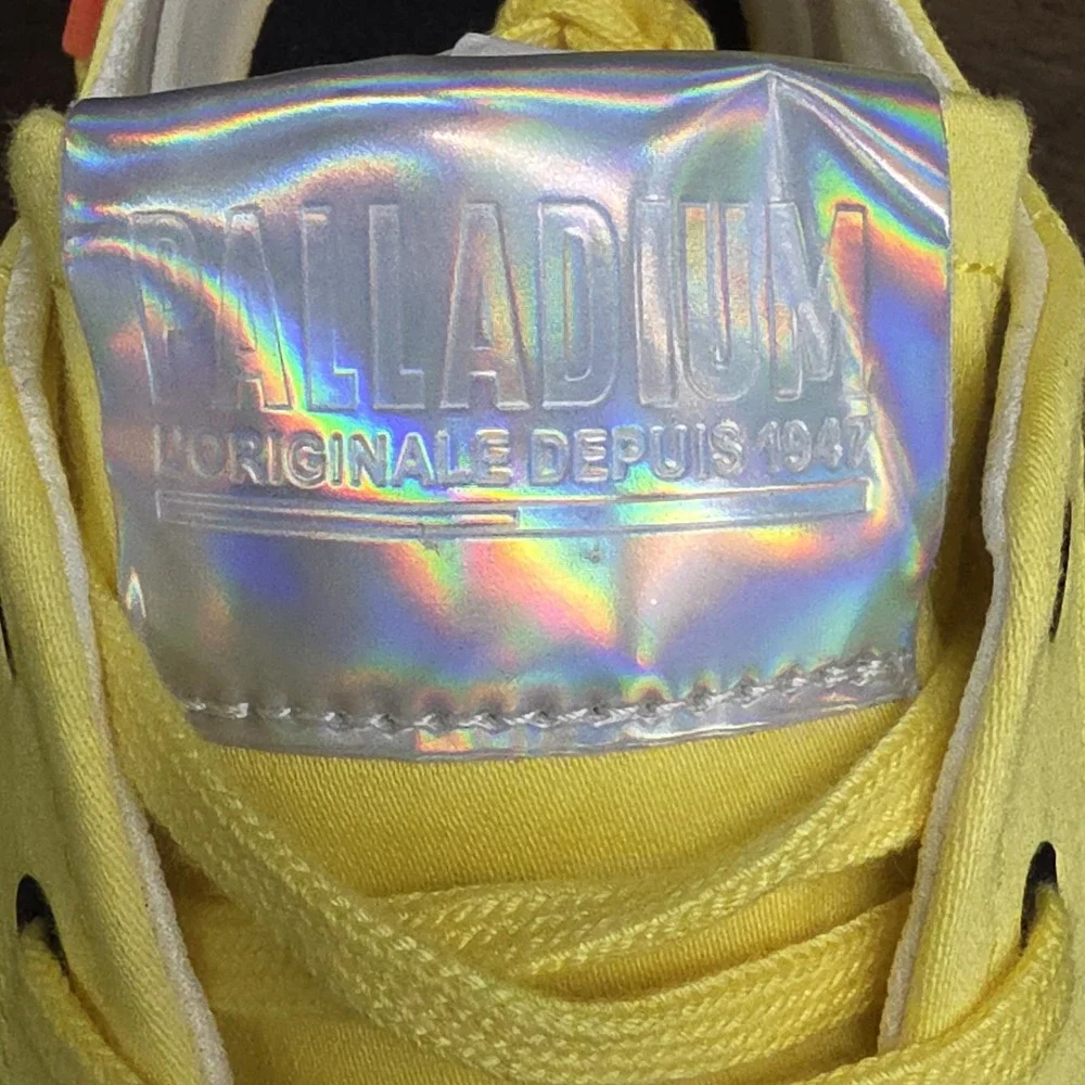 Palladium Revolt LO TX Star Yellow Women Chunky Platform Shoe 10 US